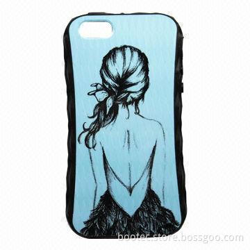Soft Diamond Shape TPU Mobile Phone Case for iPhone 5/5s, Customized Pictures and OEM Orders Welcome